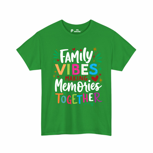 Family Vibes Making Memories Together | Unisex Cotton T-Shirt